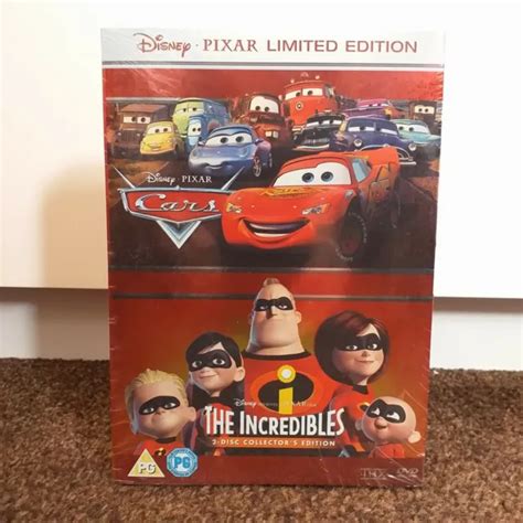 Disney Pixar Cars The Incredibles Dvd Box Set Limited Edition Pop Up