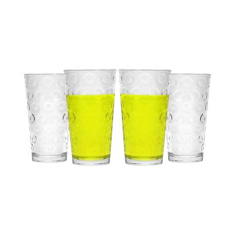 Circleware Double Circle Drinking Glasses Set Of 4