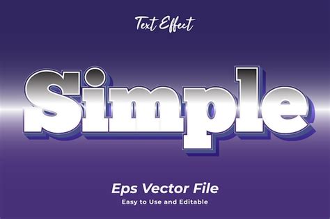Premium Vector Modern Text Effect Simple Editable And Easy To Use