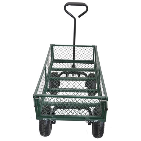 Buy Heavy Duty Steel Garden Carts Lawn Utility Cart Capacity Yard Dump