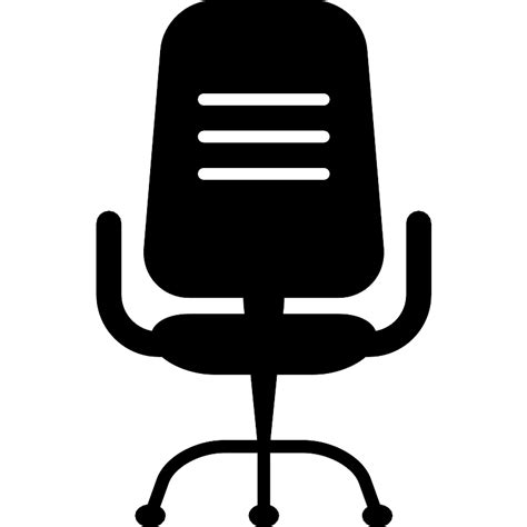 Office Chair Silhouette Vector Svg Icon Svg Repo