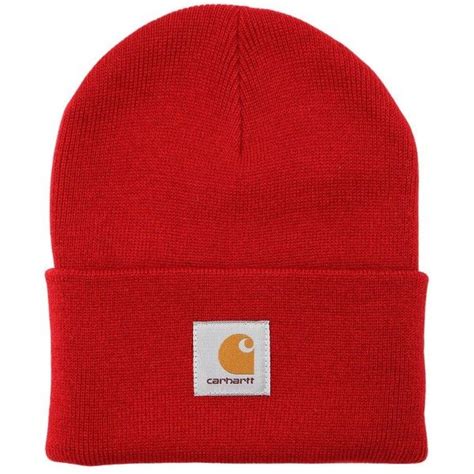 Carhartt Women Knit Beanie Hat With Logo Patch 125 Ron Liked On