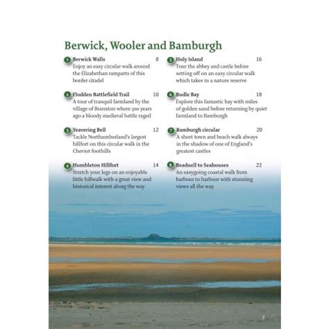 Northumberland Guidebook 40 Coast And Country Walks Pocket Mountains