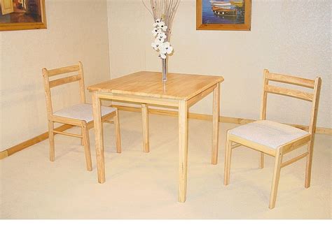 Allstate 2 year furniture protection plan. Small square solid rubberwood dining table & 2 chairs ...