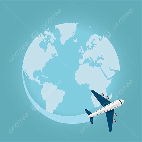 Travel Around Vector Hd Png Images Traveling Around The World By Plane