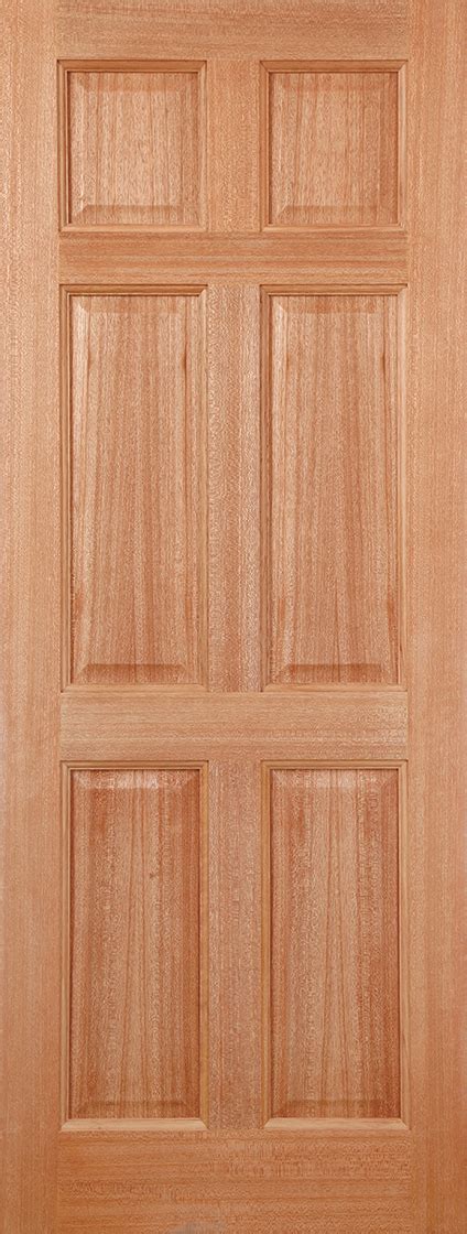 Six Panel Wooden Doors ~ Reclaimed Hardwood Six Panel Front Door