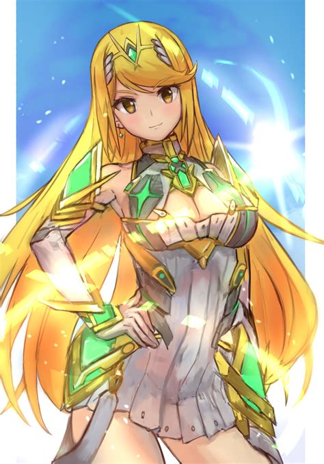 Mythra Xenoblade Chronicles And 1 More Drawn By R123 Danbooru