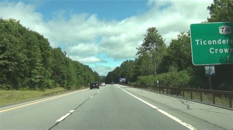 New York Interstate 87 North Adirondack Northway Mile Marker 80