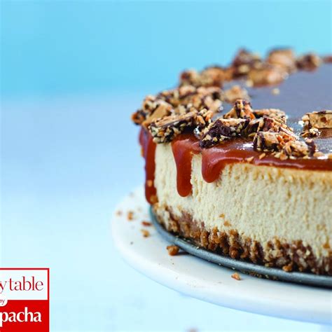 Add the sugar and sour cream and beat until smooth. Toffee Crunch Caramel Cheesecake | Recipes | Kosher