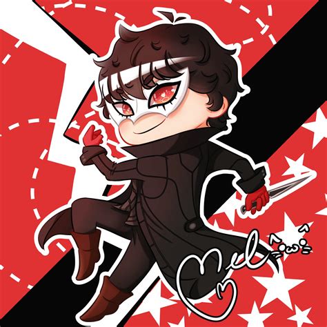 Recently Started Playing P5 So I Made A Lil Chibi Joker Persona5