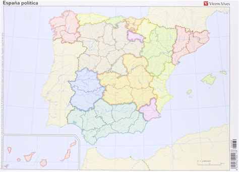 Mapa Politico Espana Mudo