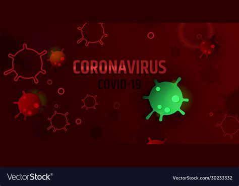 Coronavirus Covid19 19 Symptoms Background Vector Image