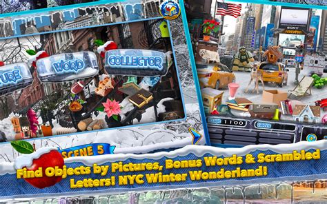 Hidden Objects New York City Winter Time Seek And Find Object Puzzle