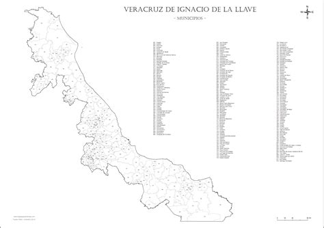 Mapas Del Estado De Veracruz Con Sus Municipios Imagui