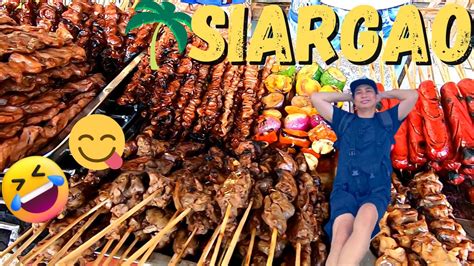 The Best Grilled Filipino Street Food In Catangnan Siargao Bbq Isaw Tenga Balunbalunan And