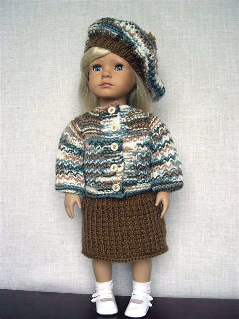 18 Inch Doll Clothes Handmade Knit Outfit Made To Fit 18 American Girl