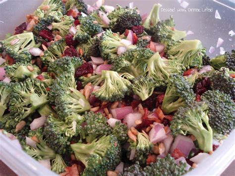 Tangy Broccoli Salad Dessert Now Dinner Later