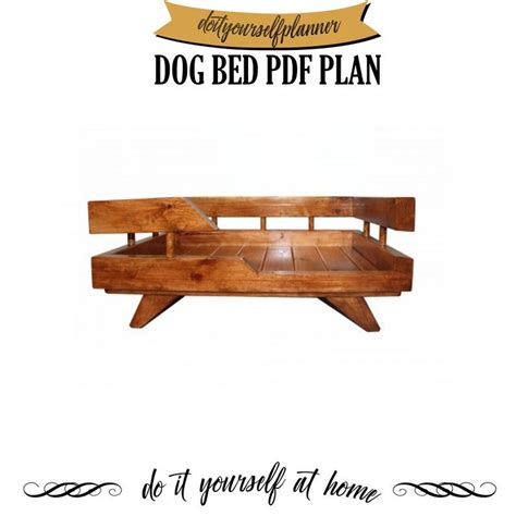Wooden Dog Bed Plan Modern Medium Dog Bed Dog Furniture Etsy Medium
