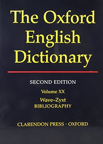 Oxford English Dictionary Edition Volume 20 By Simpson J A New 1875