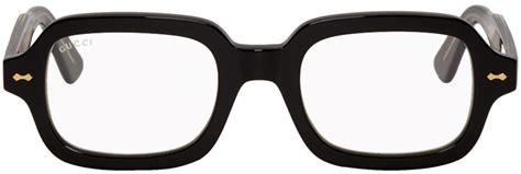 gucci black rectangular glasses glasses gucci mens glasses