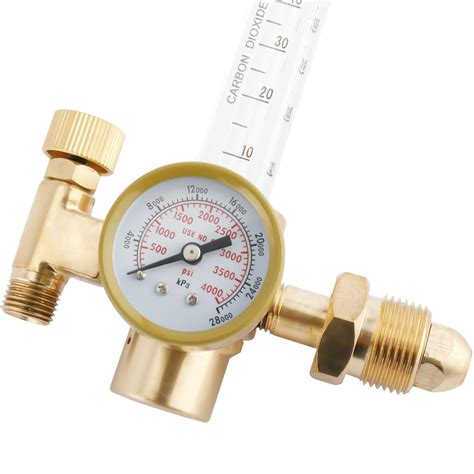 Argon Co2 Gas Mig Regulator Flowmeter 0 60 Cfh 0 4000psi Pressure