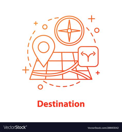 Choosing Travel Destination Concept Icon Vector Image