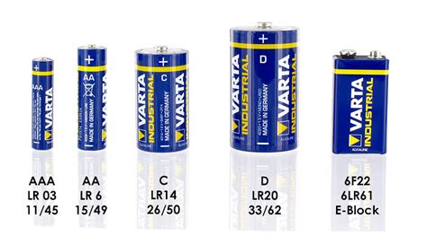 Battery Size Chart What Are The Sizes Of Batteries