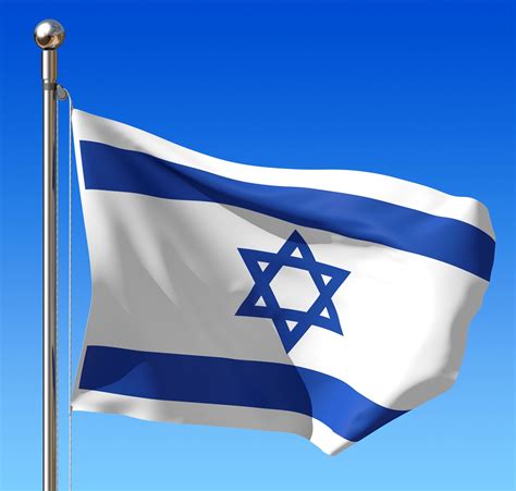 Flag of israel, national flag consisting of a white field bearing two horizontal blue stripes and a central shield of david. Israel Flag 3' x 5' - The Swamp Company
