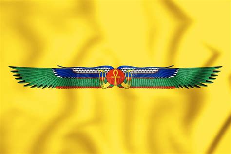 3d Flag Of Ancient Egypt Stock Illustration Illustration Of North