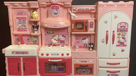 14 Minutes Satisfying With Unboxing Hello Kitty Kitchen Asmr No