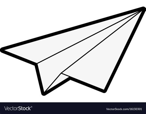 Paper Plane Royalty Free Vector Image Vectorstock