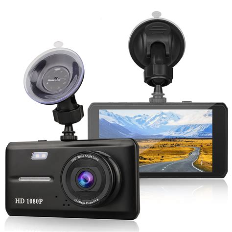 Dual Dash Cam Front And Rear Eeekit 1080p Hd Car Dvr Dashboard Camera