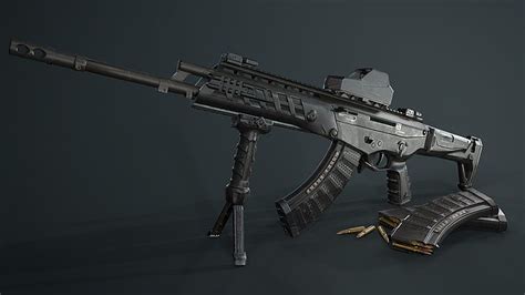 Weapons Tuning Machine Render Weapon Custom Kalashnikov