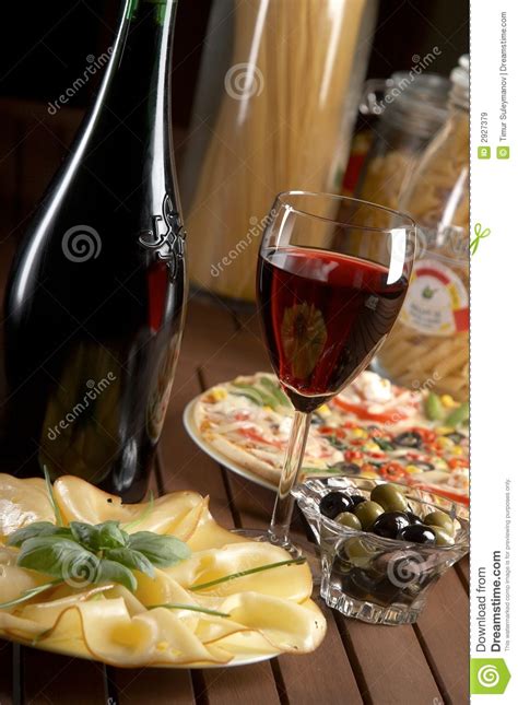 Red Wine And Cheese Stock Image Image Of Plate Bottle