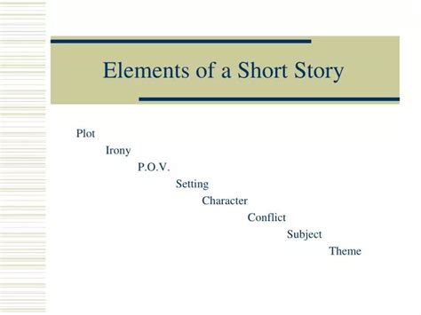 Ppt Short Story Elements And Terms Powerpoint Presentation Free Dd0
