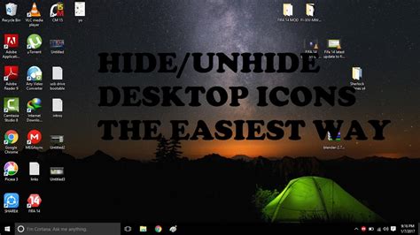 Hideunhide Desktop Icons The Easiest Way Youtube