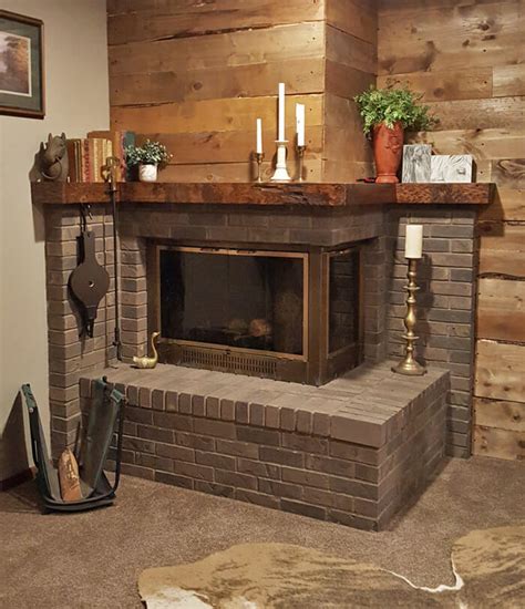 Whites are the hardest color to keep looking bright and new after just a few months' time. How to: Gray Wash Brick Fireplace | Color Washing Brick
