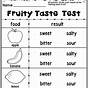 Sense Of Taste Worksheet Kindergarten