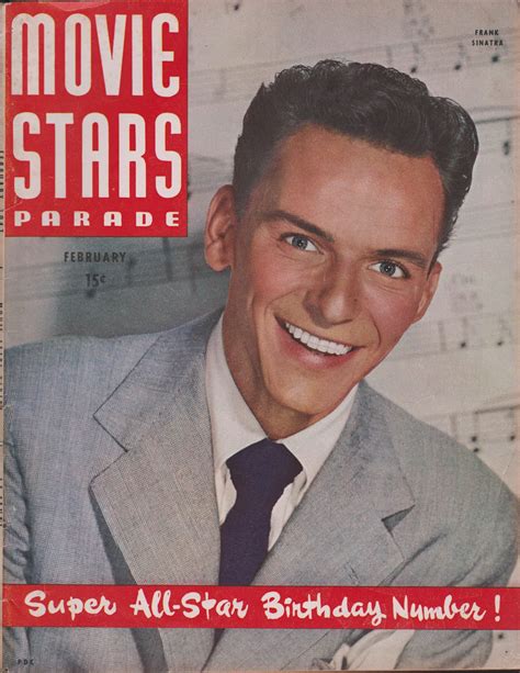 Frank Sinatra On The Front Cover Of Movie Stars Parade Magazine Usa