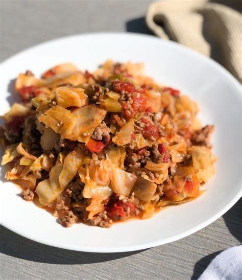 Easy Unstuffed Cabbage Rolls Ready In Minutes Cabbage Recipes Unstuffed Cabbage Rolls