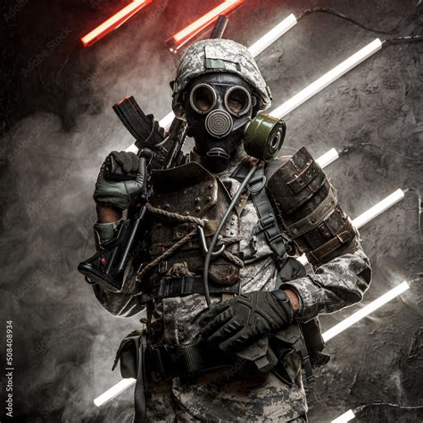 Cool Gas Mask Soldier