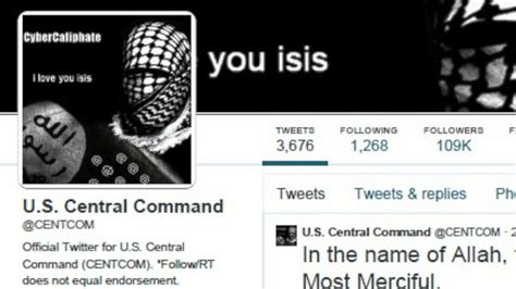 Us Military Social Media Accounts Apparently Hijacked By Isis