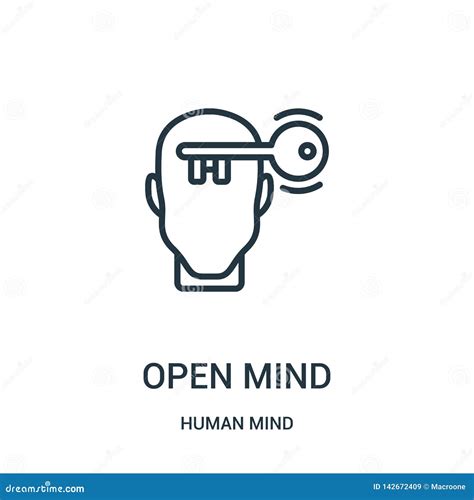 Open Mind Icon Vector From Human Mind Collection Thin Line Open Mind