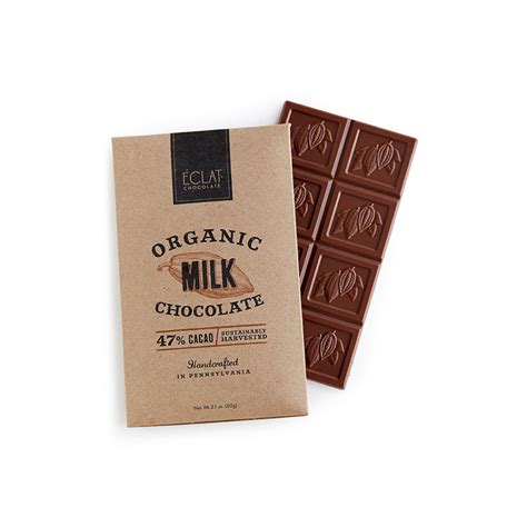 Milk Chocolate Organic Bar Éclat Chocolate