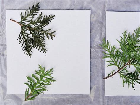 Turn Leaves And Foliage Into Diy Canvas Wall Art Hgtv