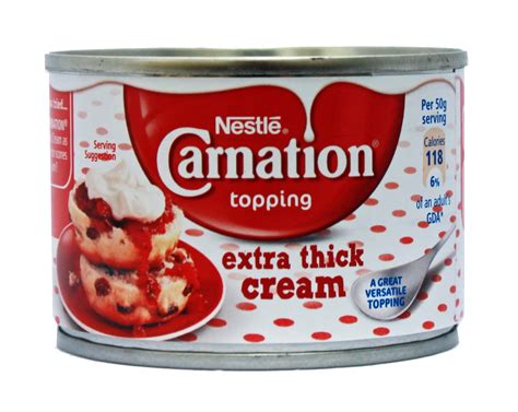 Nestle Carnation Extra Thick Cream Real Dairy Cream 170g Piece Of Uk