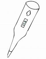 Coloring Thermometer Temperature Body Slug Gauges sketch template