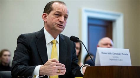 Jeffrey Epstein Us Labour Secretary Alex Acosta Defends Role In