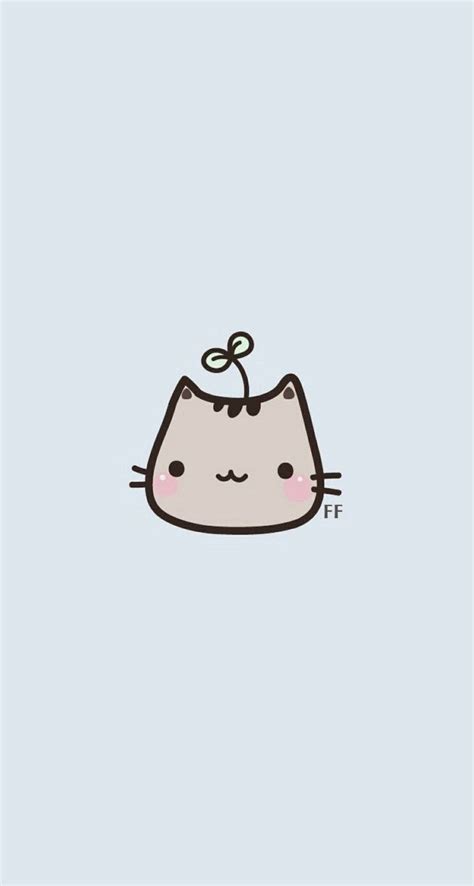 Kawaii Cat Simple Iphone Wallpaper Panpins Милые рисунки Милые