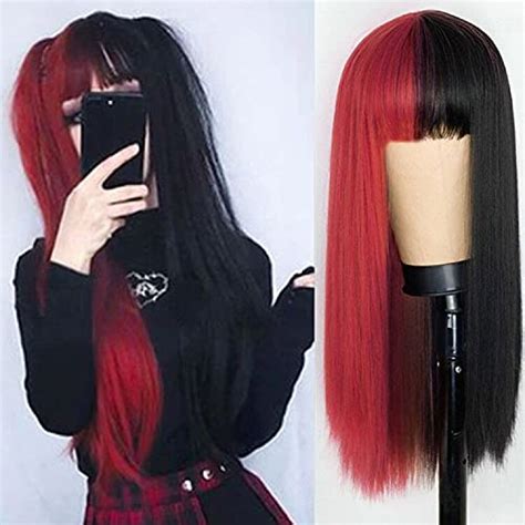 Best Half Red Half Black Wigs For A Natural Look